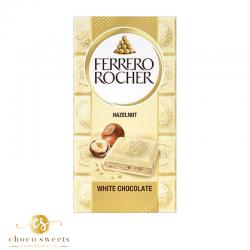 FERRERO ROCHER TABLETTE CHOCOLAT BLANC 100G