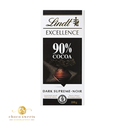 LINDT EXCELLENCE NOIR 90% CACAO 100 G