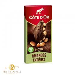 COTE D'Or   NOIR ( amandes entières) 180G